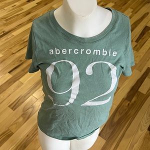 Abercrombie Kids Size 11/12 Green Tshirt